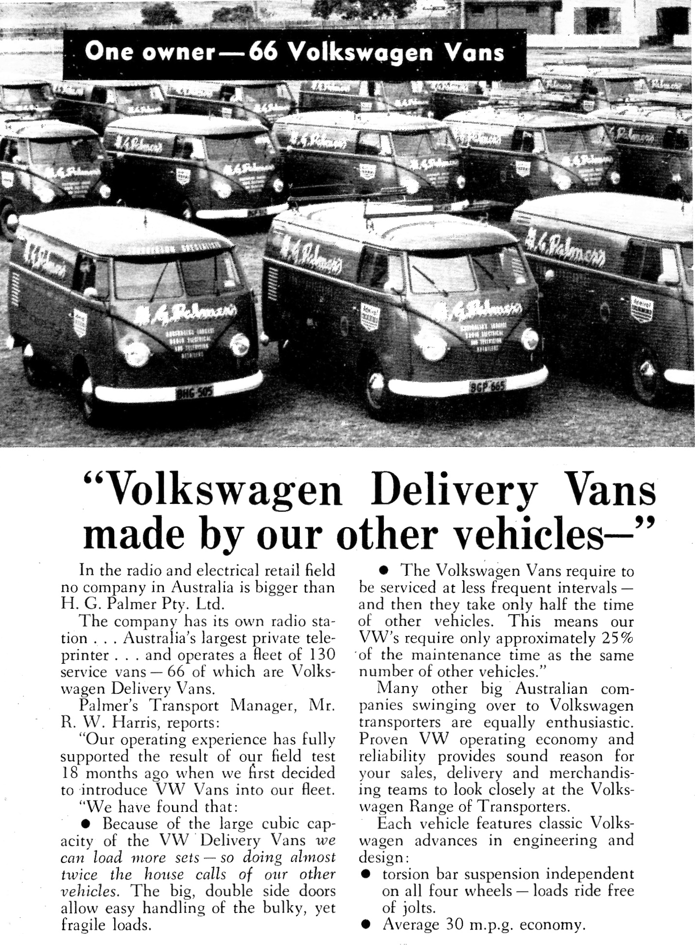 1958 Volkswagen Delivery Vans & Beetle Page 1